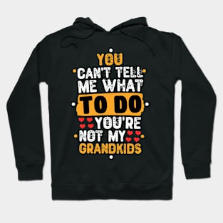 You Can't Tell Me What To Do You're Not My Grandkids Hoodie